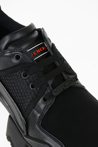 leather and neoprene Sneakers