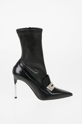10cm Leather WATSON Sock Ankle Boot