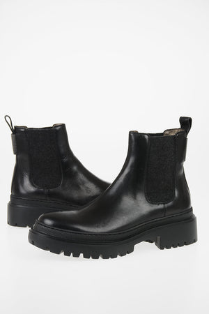 5cm leather Chelsea boots