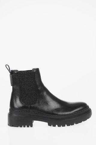 Stivaletti Chelsea in pelle 5cm