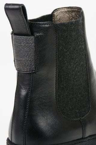 Stivaletti Chelsea in pelle 5cm