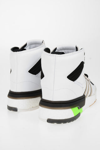 Leather High-top Sneakers