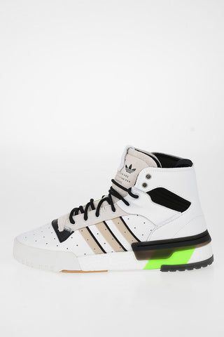Leather High-top Sneakers