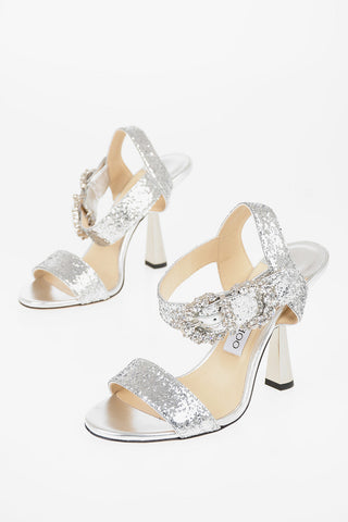 Sandali ankle-strap Glitter 8cm