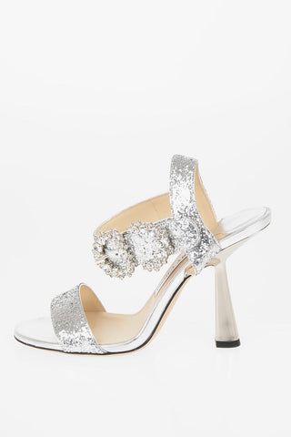 Sandali ankle-strap Glitter 8cm