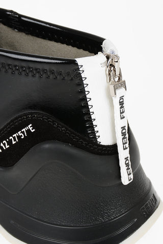 Patent Leather High-top Sneakers