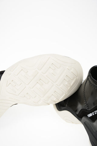 Patent Leather High-top Sneakers