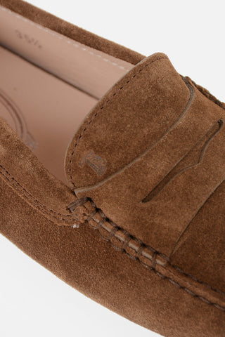 Mocassino Penny in pelle Scamosciata
