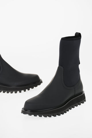 Stivaletti VULCANO in pelle e neoprene