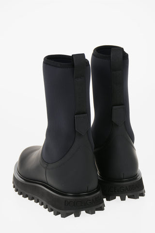 Stivaletti VULCANO in pelle e neoprene
