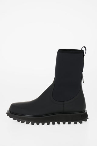 Stivaletti VULCANO in pelle e neoprene