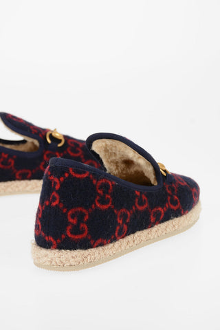 Wool All Over Logo Slip On