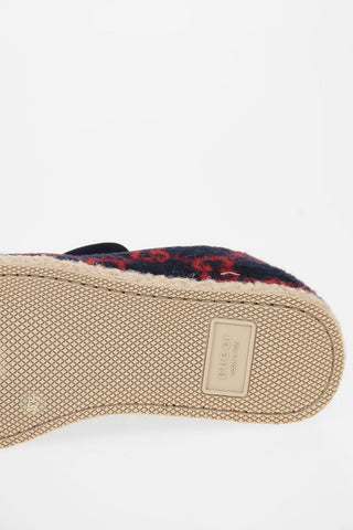 Wool All Over Logo Slip On