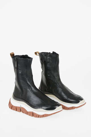 High-top Sneakers in pelle