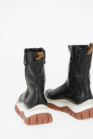 High-top Sneakers in pelle