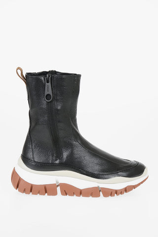 High-top Sneakers in pelle