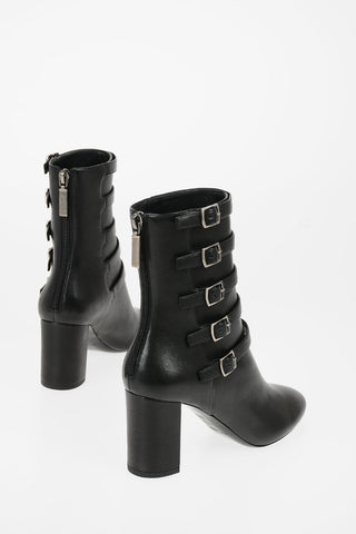 8cm leather AVIATOR Ankle boots