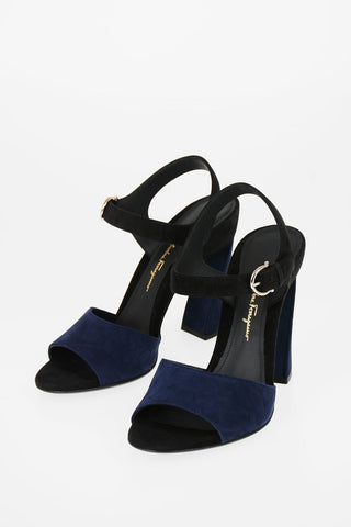 10.5cm Suede leather AEDE Ankle-strap sandals