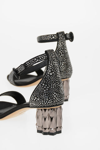 5.5cm leather AZALEA Decorative Heel Ankle-strap sandals