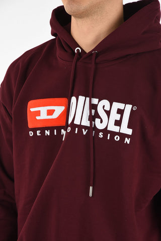 Logo-Embroidered Hooded S-DIVISION Sweatshirt