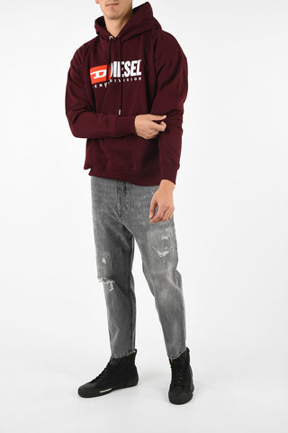 Logo-Embroidered Hooded S-DIVISION Sweatshirt