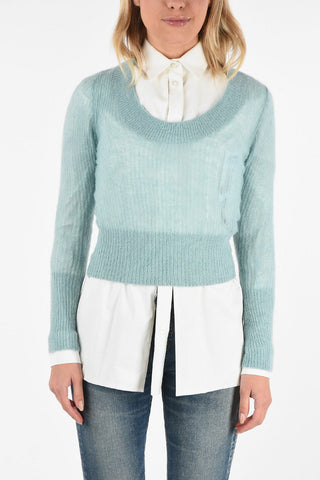 Scoop Neck  DAO Cropped Sweater