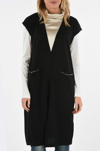 Silk And Cotton Longline Vest