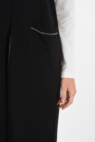Silk And Cotton Longline Vest