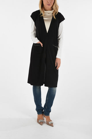 Silk And Cotton Longline Vest
