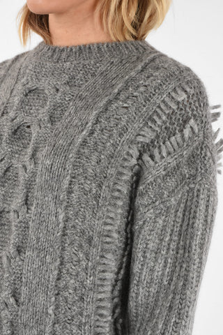 Crewneck Cable Sweater