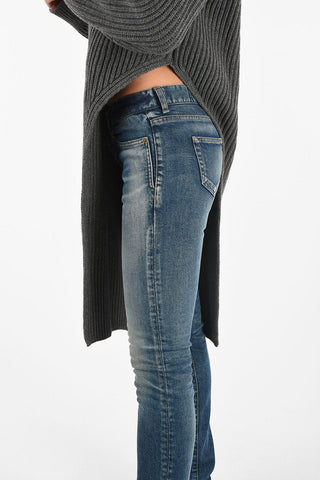 Cashmere and Wool Cut Out Longline Sweater