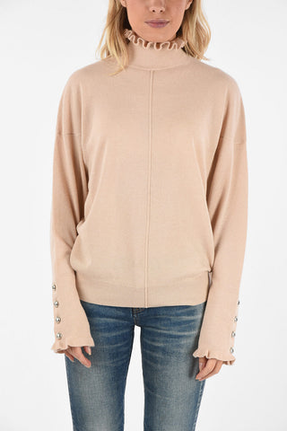 Maglia a Collo Alto con Ruches