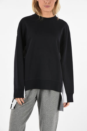 Crewneck Sweatshirt with Contrasting Side Bands