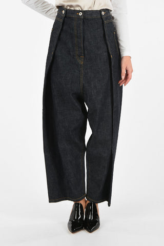 high-rise wide jeans