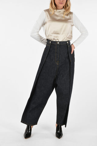 high-rise wide jeans