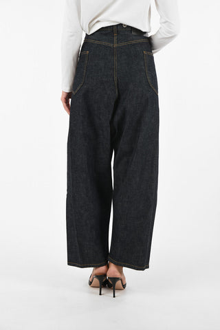 high-rise wide jeans