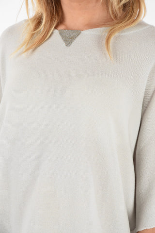 cashmere ¾ sleeves sweater