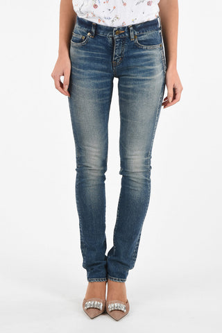 Stonewashed Slim Fit Jeans