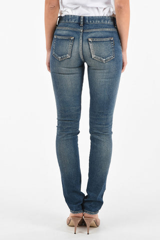 Stonewashed Slim Fit Jeans