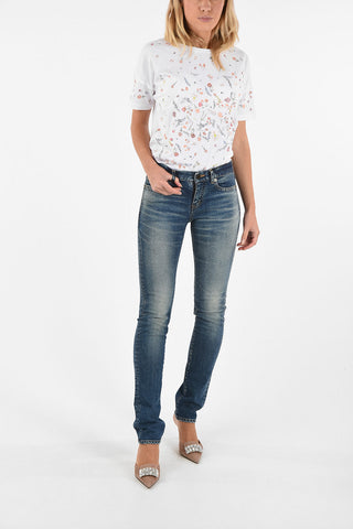 Stonewashed Slim Fit Jeans