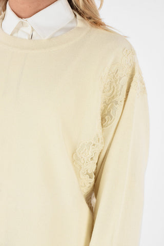 embroidered crew-neck sweater