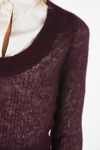 Scoop Neck  DAO Cropped Sweater