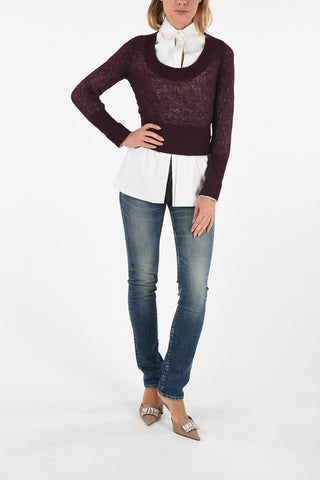 Scoop Neck  DAO Cropped Sweater