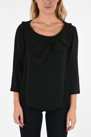COLLEZIONI Blusa Crop con Fiocco