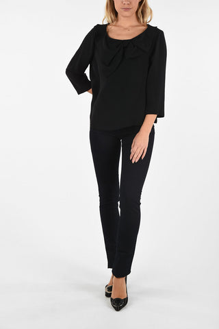 COLLEZIONI Blusa Crop con Fiocco
