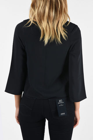 ARMANI JEANS Tie Neck 3/Sleeve Blouse