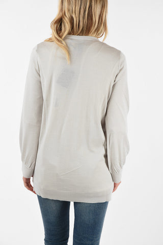 CASHMERE Cardigan with Pocket on Front