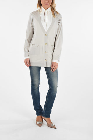 CASHMERE Cardigan with Pocket on Front
