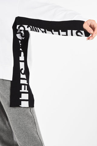 Crewneck Sweatshirt with Contrasting Side Bands