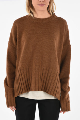 Oversized crew-neck LINKED sweater